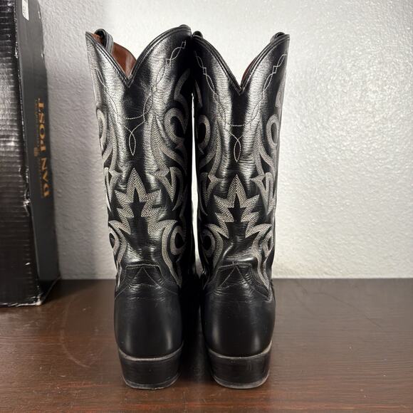 Dan Post Mens Black Leather Milwaukee Cowboy Western Boots 13 D - DP2110R main image 6